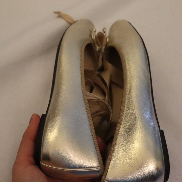 Women's Cole Haan Gold Ballet Flats - Multi Sizes - Picture 7 of 9